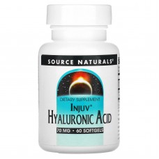 Гиалуроновая кислота, Hyaluronic Acid, Source Naturals, 70 мг, 60 капсул