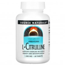 Цитруллин, L-Citrulline, Source Naturals, 2000 мг, 60 таблеток (1000 мг в таблетке)