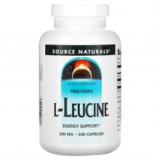 Лейцин, L-Leucine, Source Naturals, 500 мг, 240 капсул