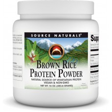 Протеин из бурого риса, Brown Rice Protein Powder, Source Naturals, чистый порошок, без вкуса,  453,6 г