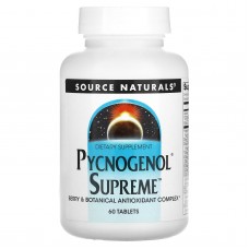 Пикногенол Сьюприм, Pycnogenol Supreme, Source Naturals, 60 таблеток