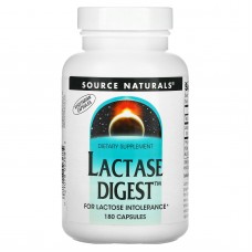 Лактаза (Lactase Digest), Source Naturals, 180 капсул