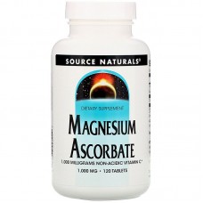 Магний аскорбат, Magnesium Ascorbate, Source Naturals, 1000 мг, 120 таблеток
