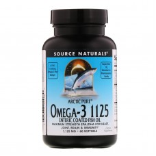 Рыбий жир в капсулах, Omega-3 Fish Oil, Source Naturals, арктический, 1125 мг, 60 капсул