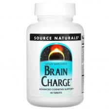 Заряд мозга, Brain Charge, Source Naturals, 60 таблеток