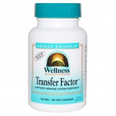 Молозиво, Transfer Factor, Source Naturals, Wellness, 125 мг,  60 кап.