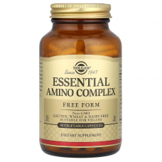 Аминокислотный комплекс, Essential Amino Complex, Solgar, 90 вегетарианских капсул