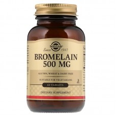 Бромелайн, Bromelain, Solgar, 500 мг, 60 таблеток
