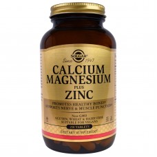 Кальций магний цинк (Calcium Magnesium Zinc), Solgar, 250 таблеток