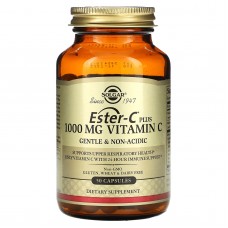 Витамин С эстер плюс, Ester-C Plus Vitamin C, Solgar, 1000 мг, 50 капсул