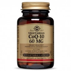 Коэнзим Q10 вегетарианский, CoQ-10, Solgar, 60 мг, 60 растительных капсул