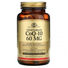 Коэнзим Q10 вегетарианский, CoQ-10, Solgar, 60 мг, 180 растительных капсул