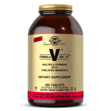 Мультивитамины и хелатные минералы, Formula V, VM-75, Solgar, 360 таблеток