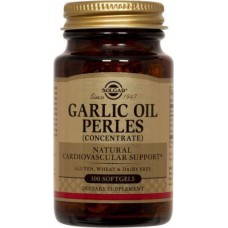 Чесночное масло, Garlic Oil Perles, Solgar, концентрат, 100 капсул