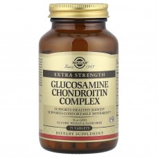 Глюкозамин хондроитин комплекс, Glucosamine Chondroitin, Solgar, экстра сила, 75 таблеток