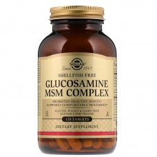 Глюкозамин МСМ комплекс, Glucosamine MSM, Solgar, 120 таблеток