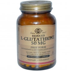 Глутатион, Reduced L-Glutathione, Solgar, пониженный, 50 мг, 90 капсул