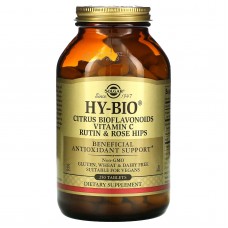 Биофлавоноиды, витамин С, рутин и шиповник, Hy-Bio, Citrus Bioflavonoids, Solgar, 250 таблеток