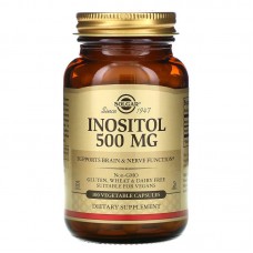 Инозитол, Inositol, Solgar, 500 мг, 100 вегетарианских капсул
