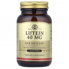 Лютеин, Lutein, Solgar, 40 мг, 30  гелевых капсул