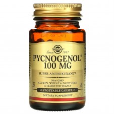 Пикногенол, Pycnogenol, Solgar, 100 мг, 30 вегетарианских капсул