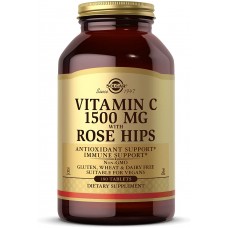 Витамин С и шиповник, Vitamin C, Solgar, 1500 мг, 180 таблеток