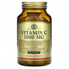 Витамин С, Vitamin C, Solgar, 1000 мг, 90 таблеток