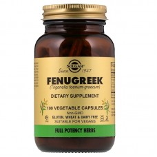 Пажитник, Fenugreek, Solgar, 100 вегетарианских капсул
