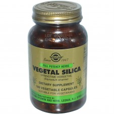 Кремний вегетарианский, Vegetal Silica, Solgar, 100 капсул