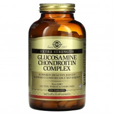 Глюкозамино-хондроитиновый комплекс для костей и суставов, Extra Strength, Glucosamine Chondroitin, Solgar, 270 таблеток