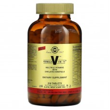 Мультивитамины и минералы в хелатной форме, Formula VM-75, Solgar, 250 таблеток