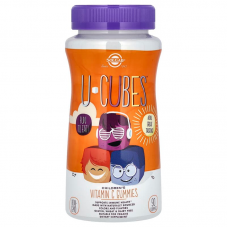 Витамин С жевательный, Children's Vitamin C, Solgar, U-Cubes, апельсин/клубника, для детей, 90 жевательных конфет