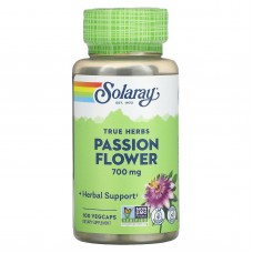 Пассифлора, Passion Flower, Solaray, 350 мг, 100 капсул