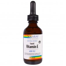Витамин Е, Vitamin E, Solaray, жидкий, 400 МЕ, 60 мл.