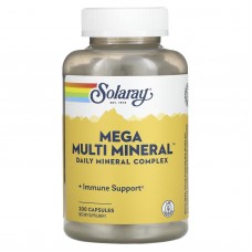 Мультиминералы, большой комплекс, Multi Mineral, Solaray, 200 капсул