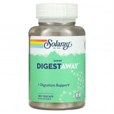 Супер ферменты для пищеварения, Super Digestaway, Solaray, 180 вегетарианских капсул