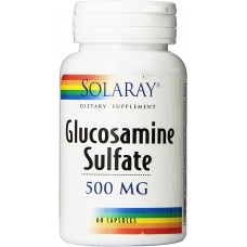 Глюкозамин сульфат, Glucosamine Sulfate, Solaray, 500 мг, 60 капсул