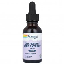 Экстракт семян грейпфрута, Grapefruit Seed Extract, Solaray, 100 мг, 30 мл