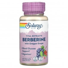 Берберин, Berberine, Solaray, экстракт корня, 60 капсул