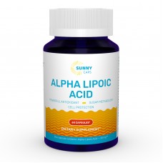 Альфа-липоевая кислота, Alpha-Lipoic Acid Powerful, Sunny Caps, 60 капсул