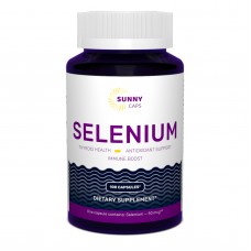 Селен, Selenium Powerful, Sunny Caps, 50 мкг, 100 капсул