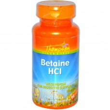 Бетаина гидрохлорид, Betaine HCl, Thompson, 90 таблеток