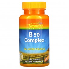 Комплекс витаминов В-50, B50 Complex, Thompson, 60 капсул