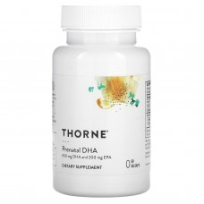ДГК для беременных, Prenatal DHA, Thorne, 60 желатиновых капсул