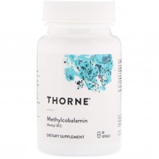 Витамин В12 (метилкобаламин), Methylcobalamin, Thorne, 60 капсул
