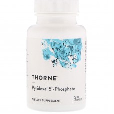 Витамин В6 (пиридоксин), Pyridoxal 5'-Phosphate, Thorne, 180 капсул