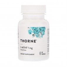 Метилфолат, 5-MTHF, Thorne, 1 мг, 60 капсул