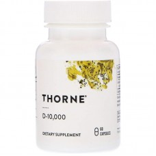 Витамин D-10 000, Vitamin D, Thorne, 250 мкг, 60 капсул