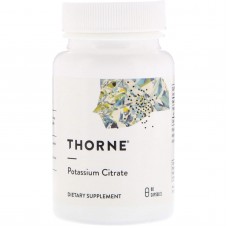 Калий цитрат, Potassium Citrate, Thorne, 90 капсул (99 мг на капсулу)