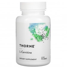 L-карнитин, L-Carnitine, Thorne, 60 капсул